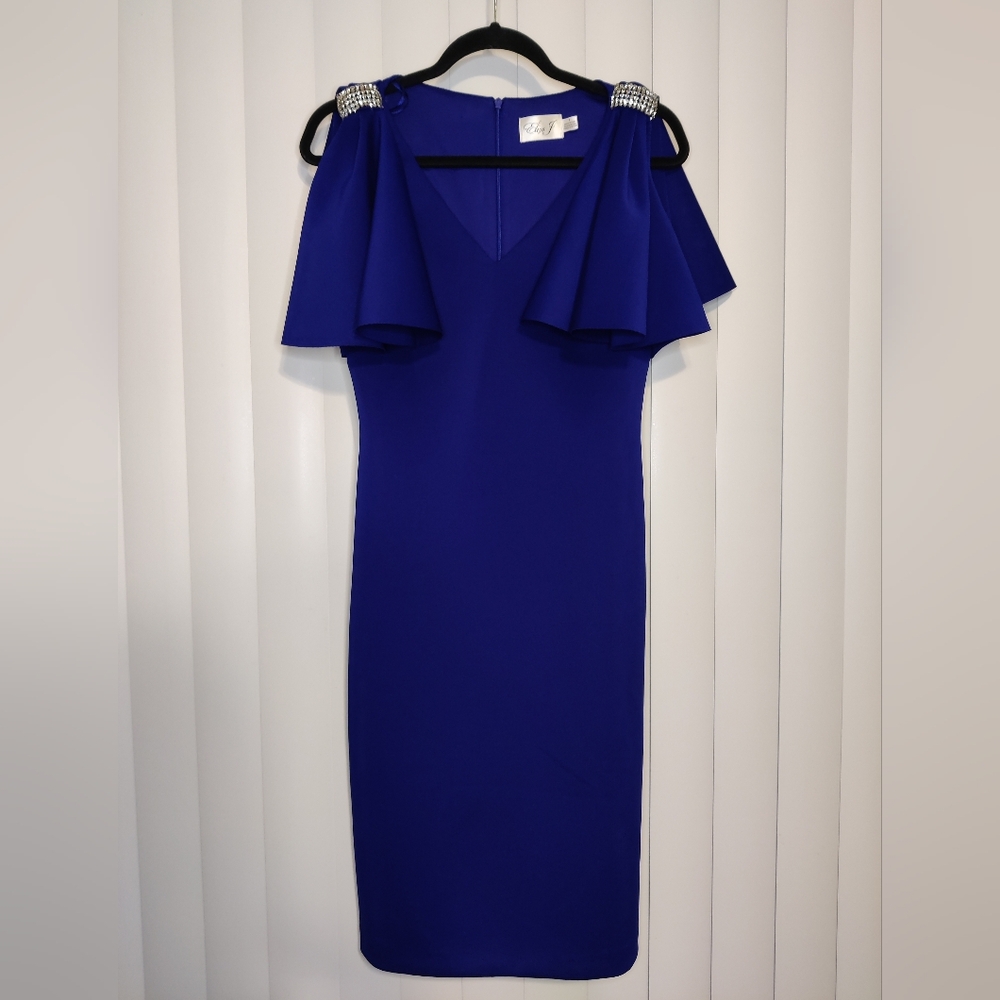 Eliza J Royal Blue Midi Dress